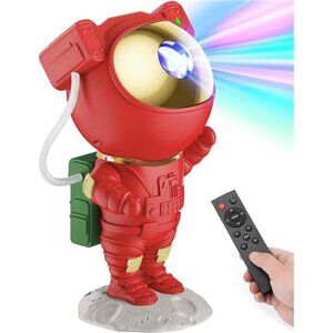New Christmas Light Projector Indoor - Red Astronaut Galaxy Projector,